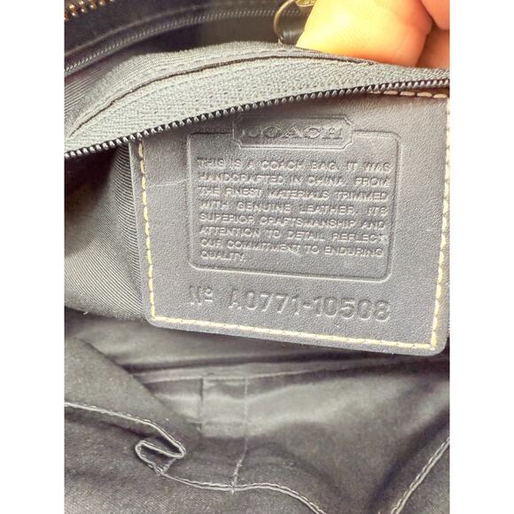 RETAIL $316 Coach Hampton Signature Jacquard Tassel Satchel *DUST BAG INCLUDED* - Picture 11 of 16